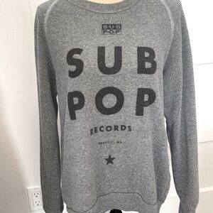 Sub Pop Records Sweatshirt Size Large Seattle